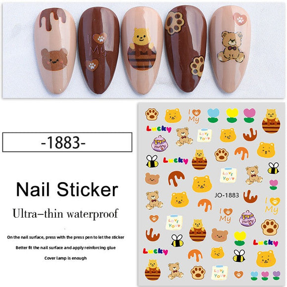 Nail Sticker - 1883 - Bear