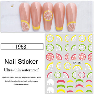 Nail Sticker - 1963 - Lemon