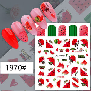 Nail Sticker - 1970 - Watermelon