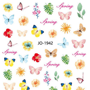 Nail Sticker - 1942 - Flowers