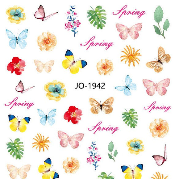 Nail Sticker - 1942 - Flowers