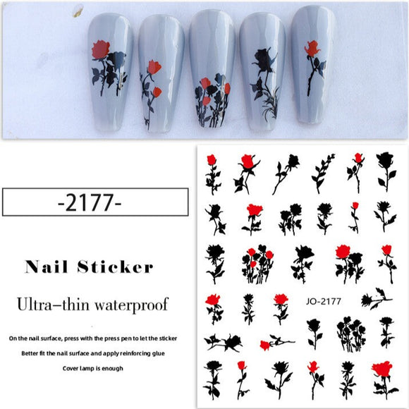 Nail Sticker - 2177 - Rose