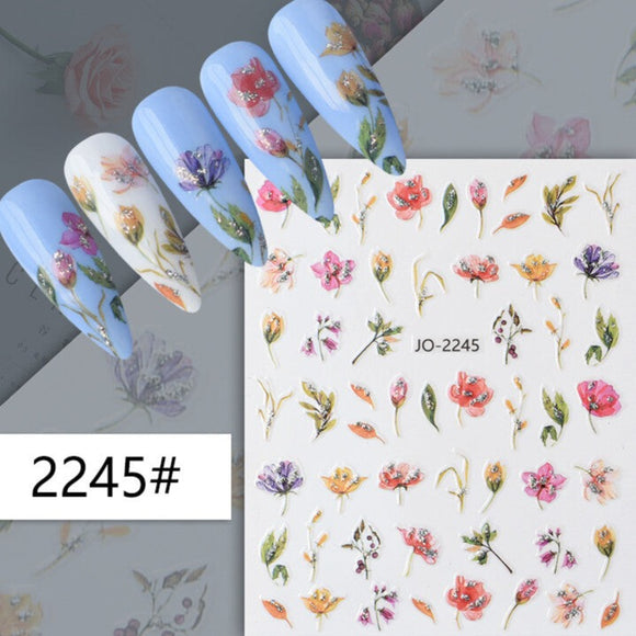 Nail Sticker - 2245 - Flowers