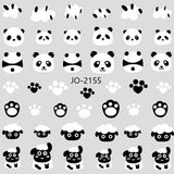 Nail Sticker - 2155 - Panda & Sheep