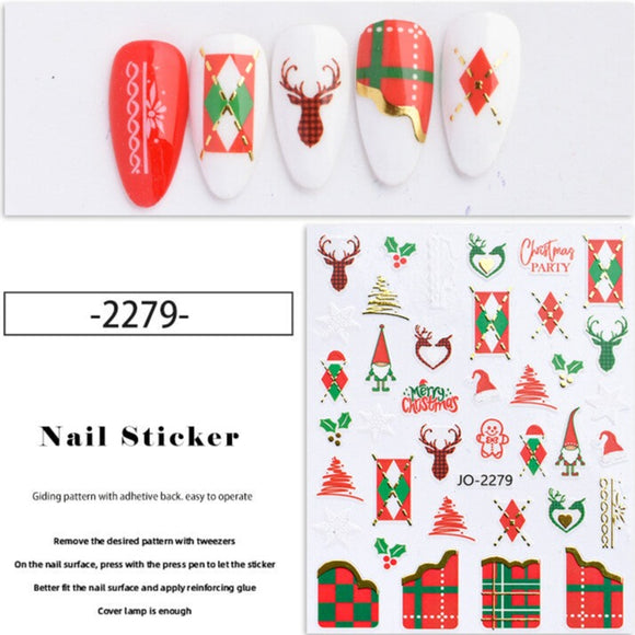 Nail Sticker - 2279 - Christmas