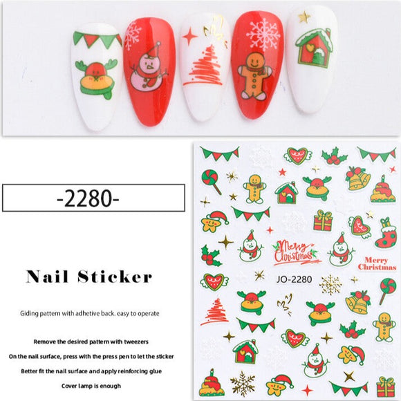 Nail Sticker - 2280 - Christmas