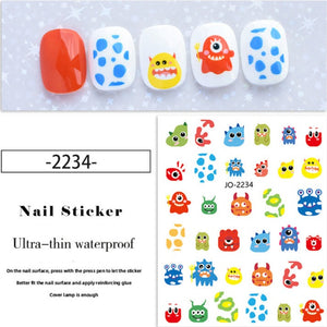 Nail Sticker - 2234 - Monsters