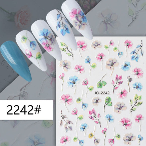 Nail Sticker - 2242 - Flowers