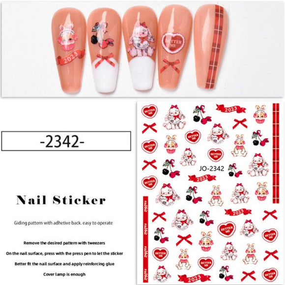 Nail Sticker - 2342 - Animals