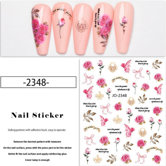 Nail Sticker - 2348 - Flowers