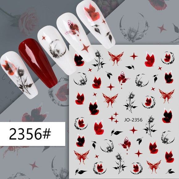 Nail Sticker - 2356 - Butterfly