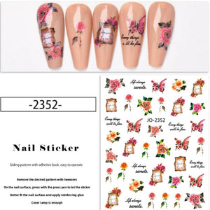 Nail Sticker - 2352 - Roses