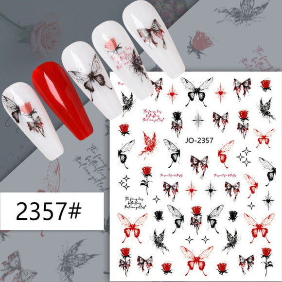 Nail Sticker - 2357 - Butterfly