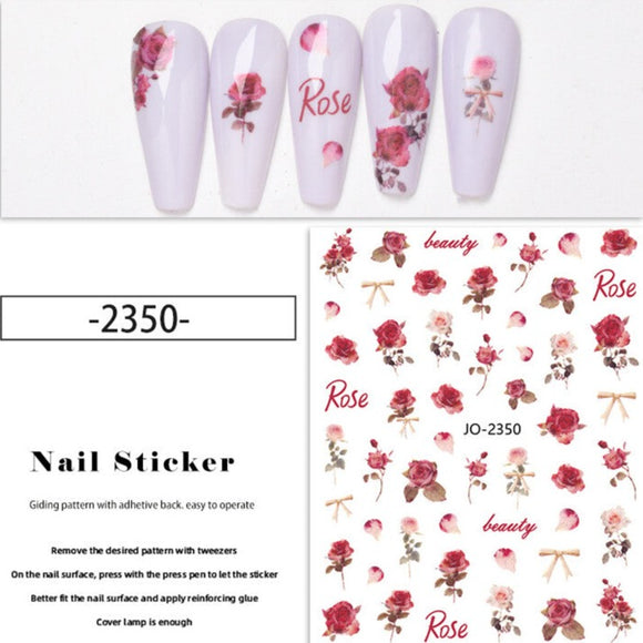 Nail Sticker - 2350 - Roses