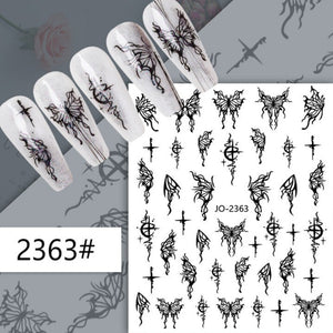 Nail Sticker - 2363 -Butterfly