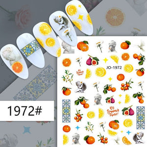 Nail Sticker - 1972 - Oranges