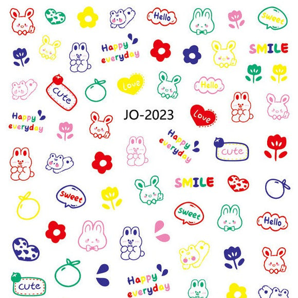 Nail Sticker - 2023 - Bunny