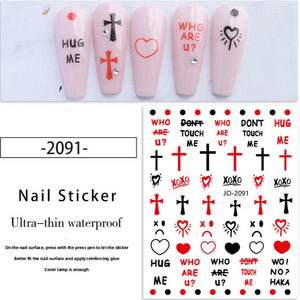 Nail Sticker - 2091 - Heart