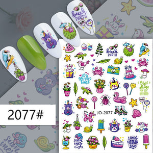 Nail Sticker - 2077 - Summer