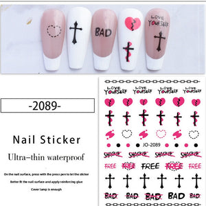 Nail Sticker - 2089 - Sayings