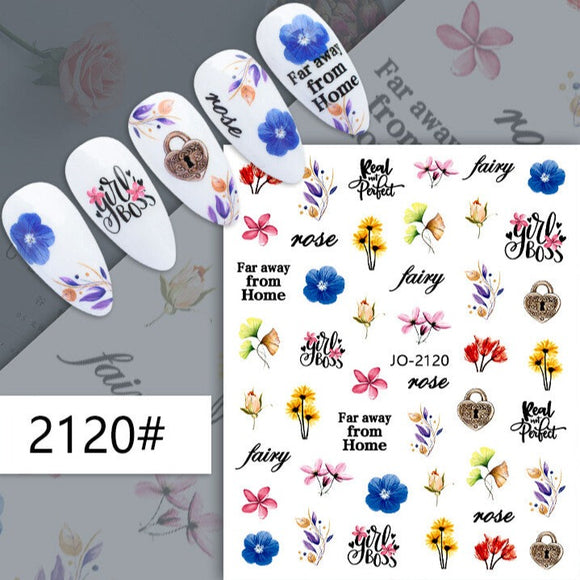 Nail Sticker - 2120 - Flowers