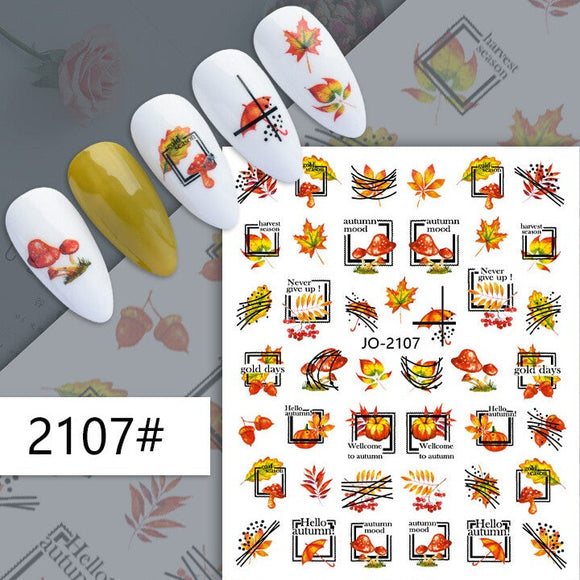 Nail Sticker - 2107 - Autumn