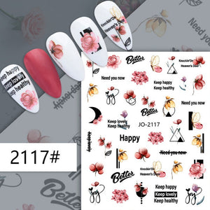 Nail Sticker - 2117 - Sayings