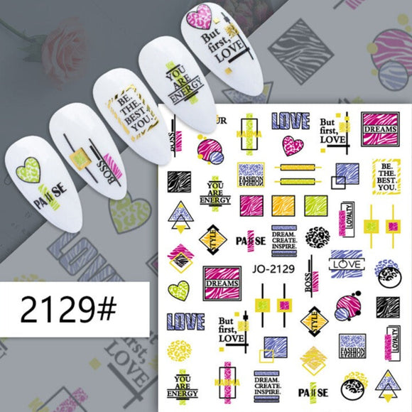 Nail Sticker - 2129 - Sayings