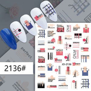 Nail Sticker - 2136 - Sayings