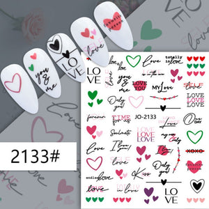 Nail Sticker - 2133 - Love