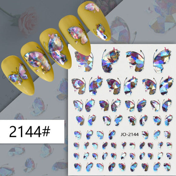 Nail Sticker - 2144 - Butterfly