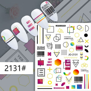 Nail Sticker - 2131 - Shapes