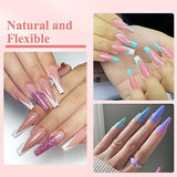 Stiletto - Long Full Cover Nail Tips - (A3) - 240pcs - Box - Clear