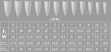 Stiletto - Long Half Cover Nail Tips - (A2) - 240pcs - Box - Clear