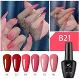 AS - UV Gel Polish - B21 (Pink/Red) Series