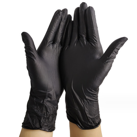 Disposable Gloves - Black - Large - 50pcs