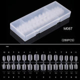 Squoval - Extra Short - Full Cover - Soft Gel - Clear Matt - Nail Tips - 300pcs - M087