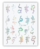 Nail Sticker - 1094 - Snakes