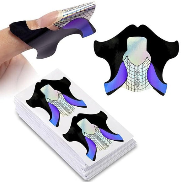Nail Forms Tip Sculpting Guide Stickers - QZ35 - 500pcs Roll