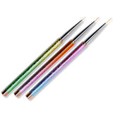 Drawing / Striping Brush - Gradient Stem - 3pcs