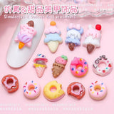 Nail Decorations - Ice Cream & Doughnuts - 20pcs