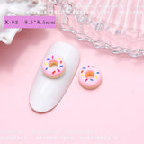 Nail Decorations - Ice Cream & Doughnuts - 20pcs