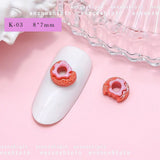 Nail Decorations - Ice Cream & Doughnuts - 20pcs