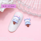 Nail Decorations - Ice Cream & Doughnuts - 20pcs