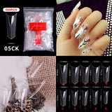 Edge - Half Cover Nail Tips - 500pcs - Bag