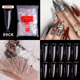 Stiletto - Half Cover Nail Tips - 500pcs - Bag