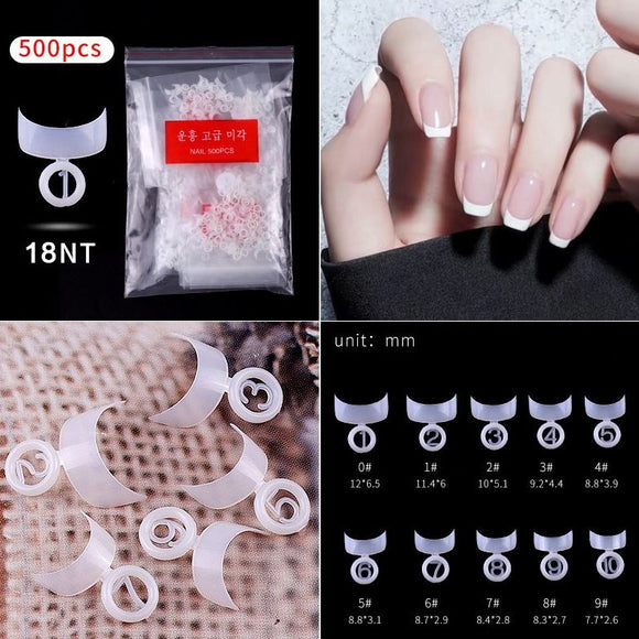 Edge - Edge Cover Nail Tips - 500pcs - Bag