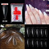 Eagle Claw - Halfmoon Cover Nail Tips - 500pcs - Bag