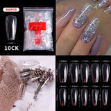 Coffin - Full Cover Nail Tips - 500pcs - Bag