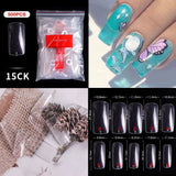 Full / Squoval - Full Cover Nail Tips - 500pcs - Bag